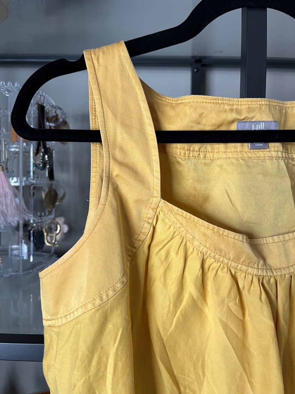 J. Jill Yellow Silk/Cotton Blend Tank - Picture 4 of 14